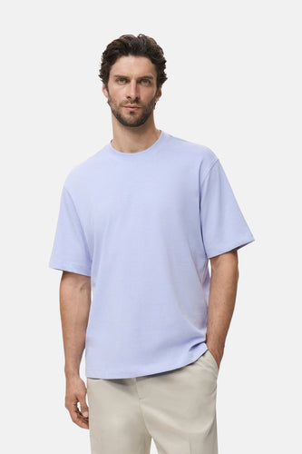 T-shirt met korte mouwen - blauw - MANGO