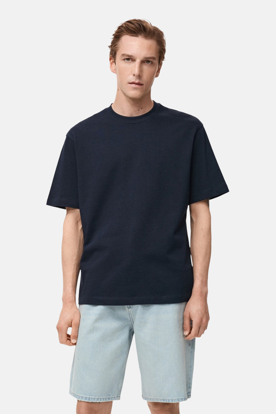 T-shirt à manches courtes - Bleu foncé - MANGO