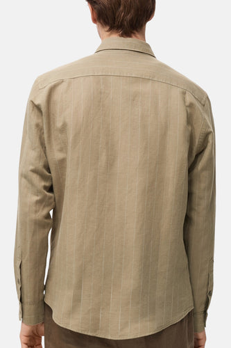 Hemd met lange mouwen - Kaki - MANGO