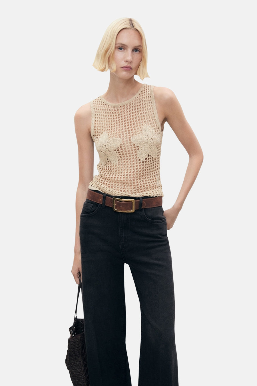 Débardeur - beige - MANGO