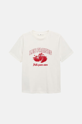 T-shirt à manches courtes - Blanc - MANGO - 5