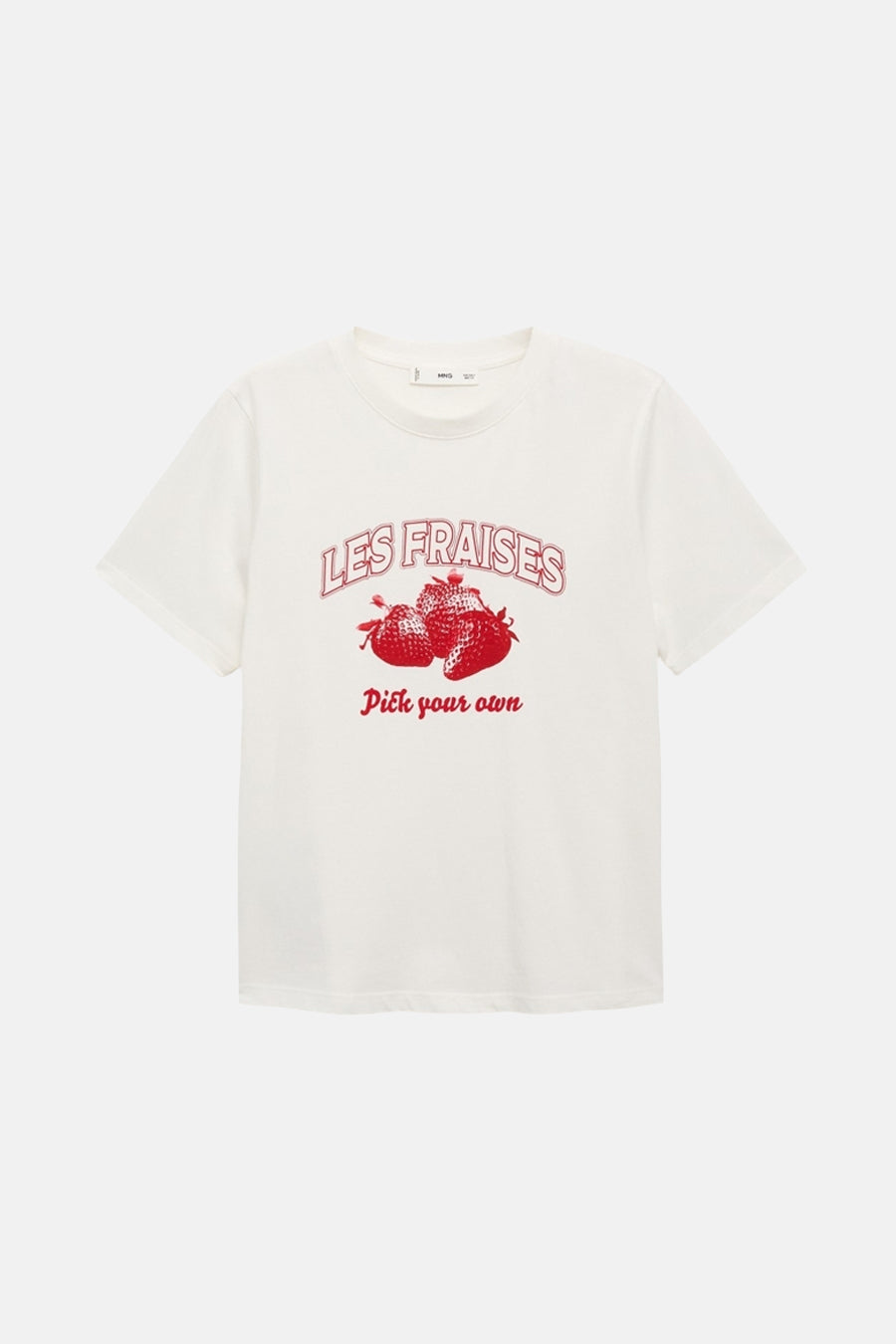 T-shirt à manches courtes - Blanc - MANGO - 5