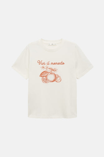 T-shirt à manches courtes - Blanc - MANGO - 6