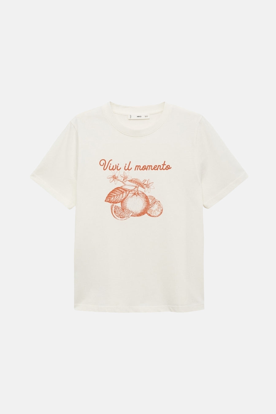 T-shirt à manches courtes - Blanc - MANGO - 6