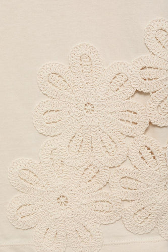 T-shirt met korte mouwen - beige - MANGO - 5