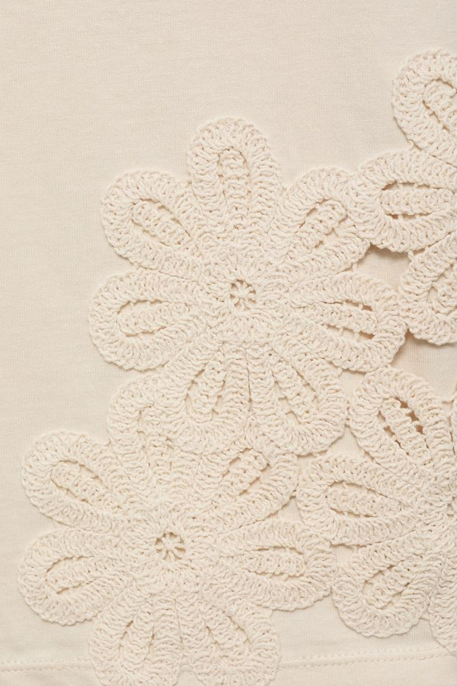 T-shirt met korte mouwen - beige - MANGO - 5