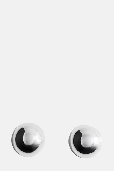 Boucles d'oreilles en argent de MANGO, avec un fini brillant.