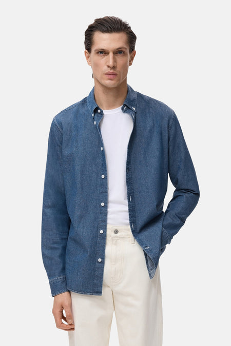 Hemd (lange mouwen) Denim - MANGO