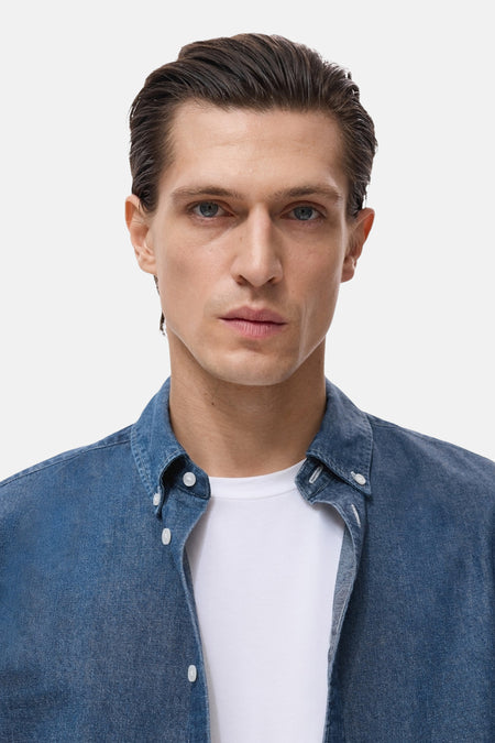 Hemd (lange mouwen) Denim - MANGO