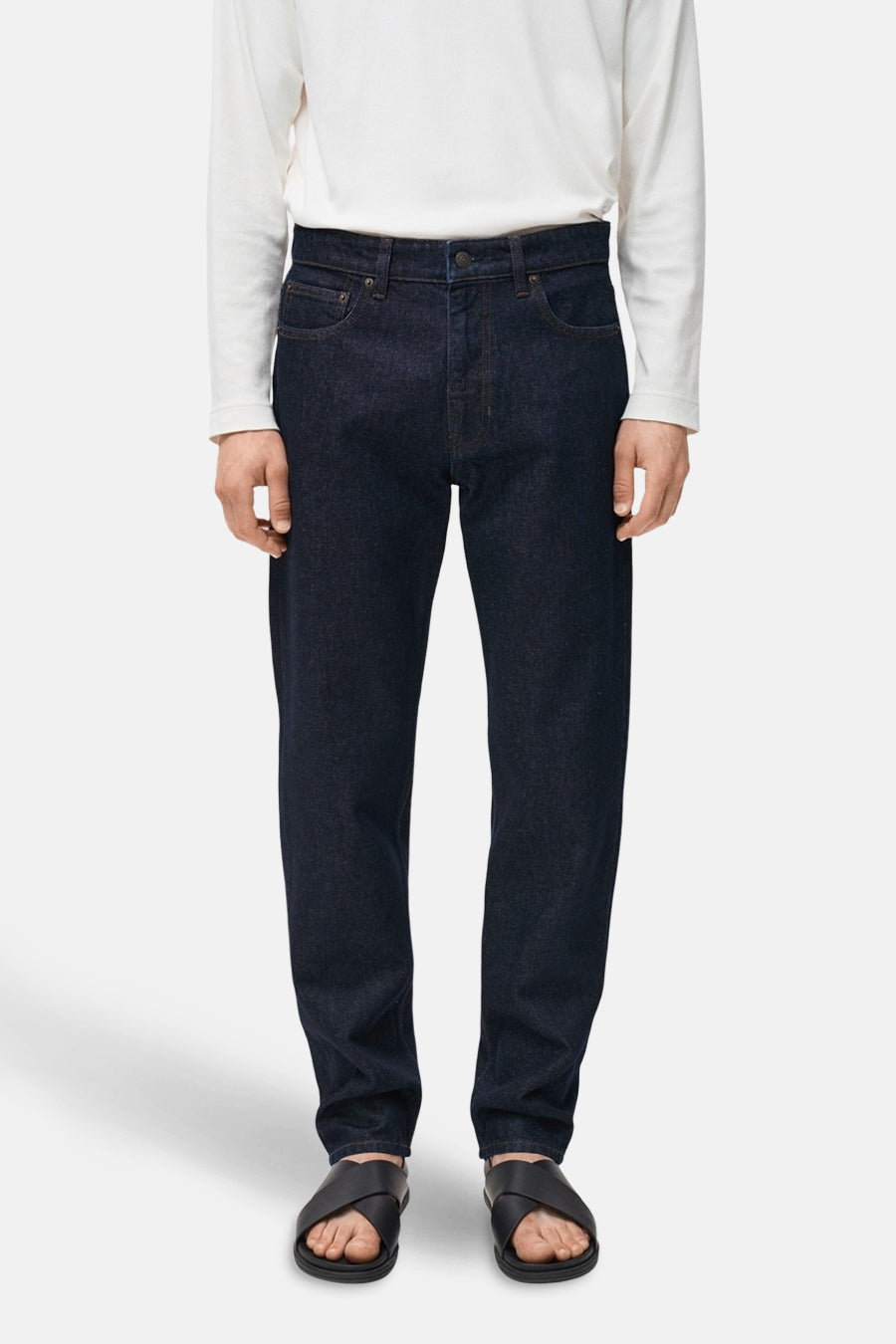 Jeans - dark blue denim