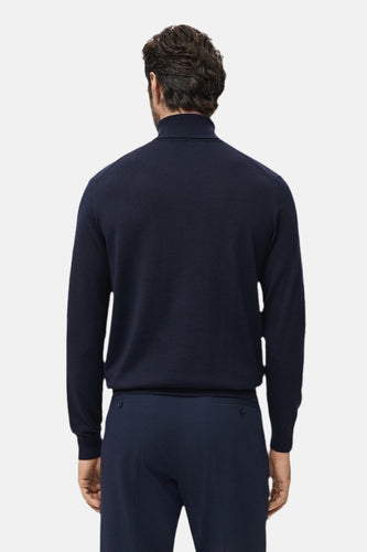 Pull met ronde hals - blauw - MANGO