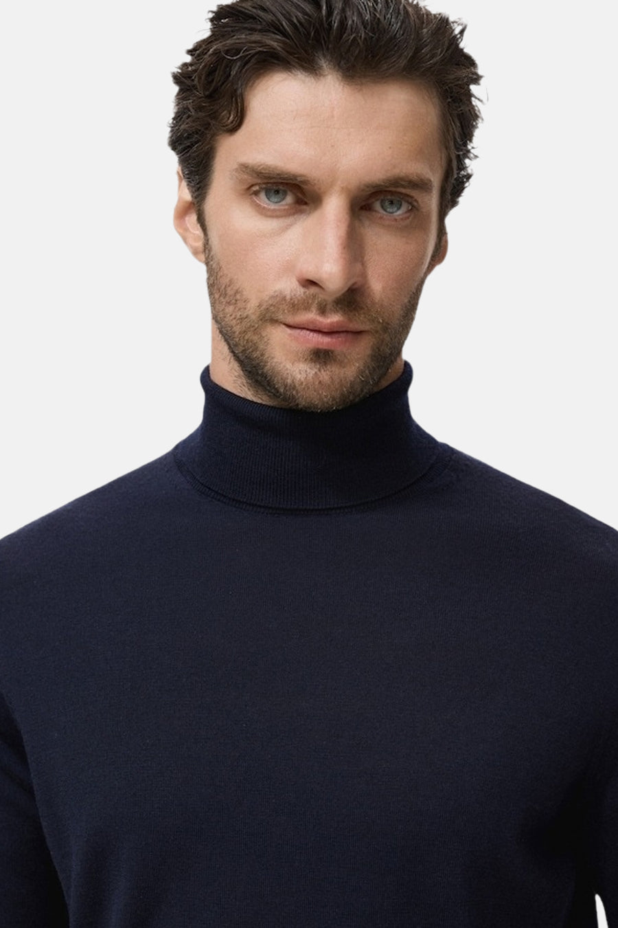 Pull met ronde hals - blauw - MANGO