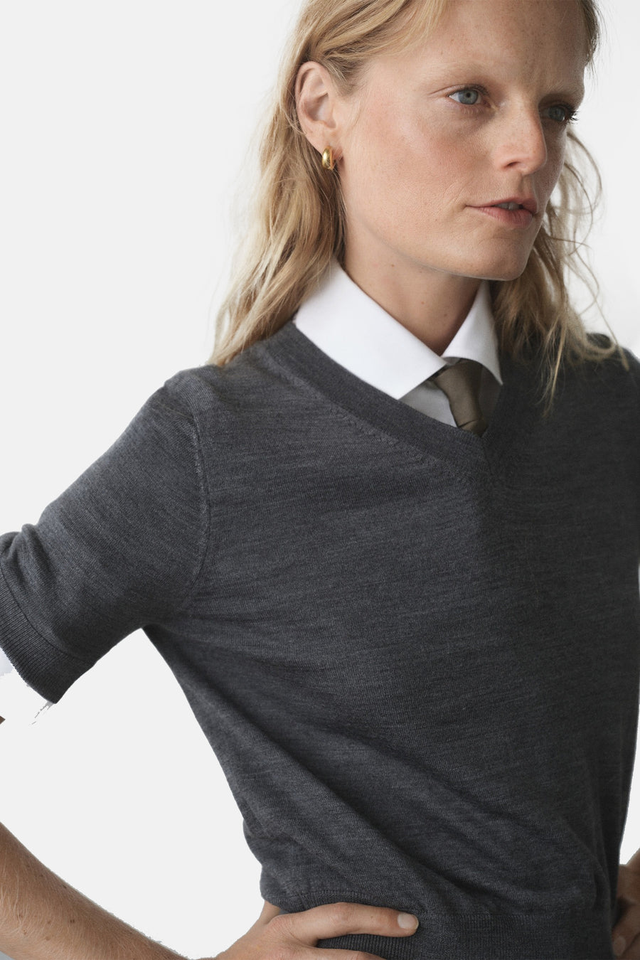 Oorring goud - MANGO - MANGO