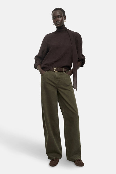 Colored jeans - khaki