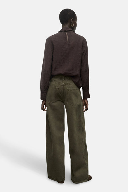 Colored jeans - khaki