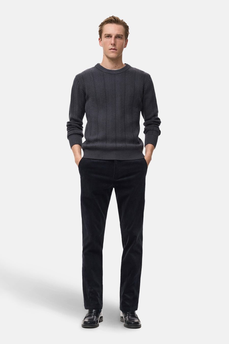 Pantalon - bleu - MANGO