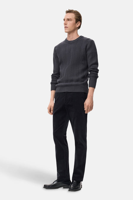 Pull met ronde hals - Grijs