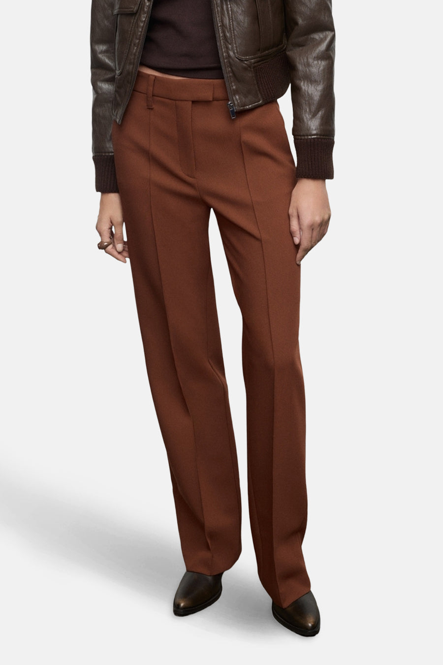 Pantalon brun - MANGO
