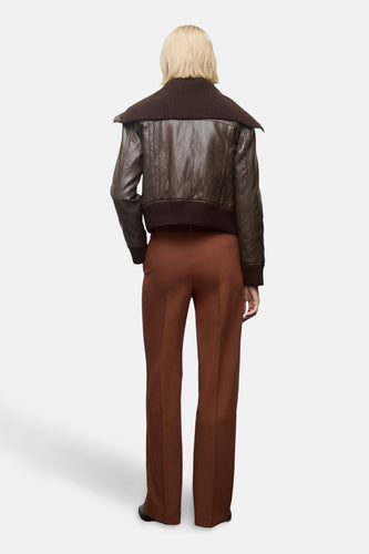 Broek - bruin - MANGO - 5