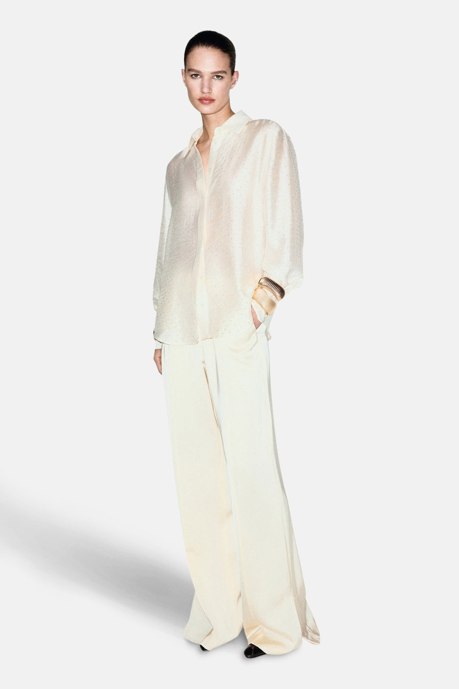 Hemd (lange mouwen) ecru - MANGO