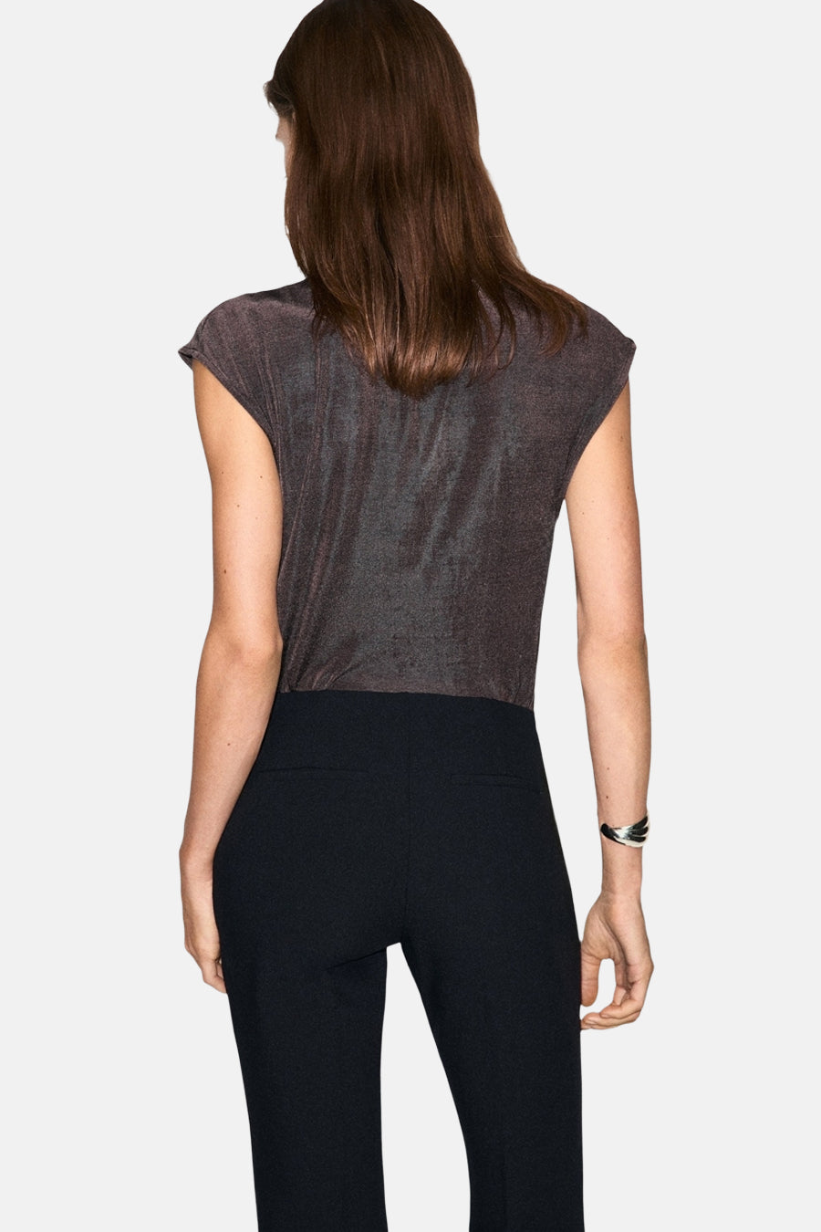 Blouse (korte mouwen) bruin - MANGO