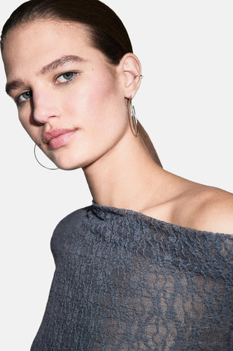 Blouse à manches longues - gris - MANGO - 5