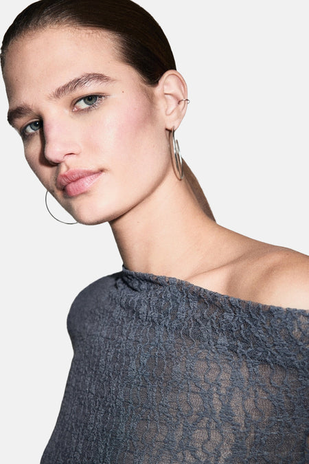 Chemisier (manches longues) gris - MANGO