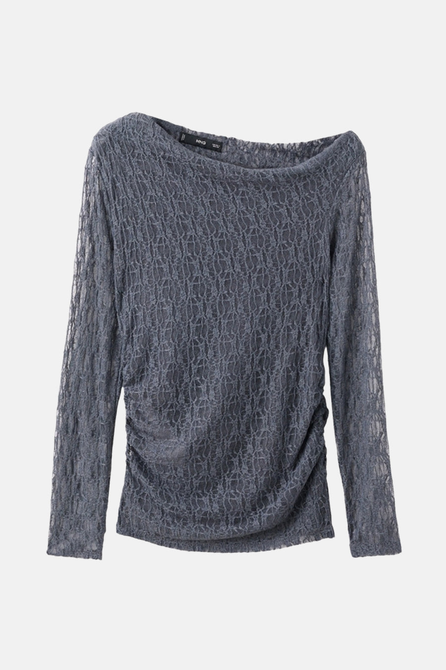 Blouse à manches longues - gris - MANGO - 5