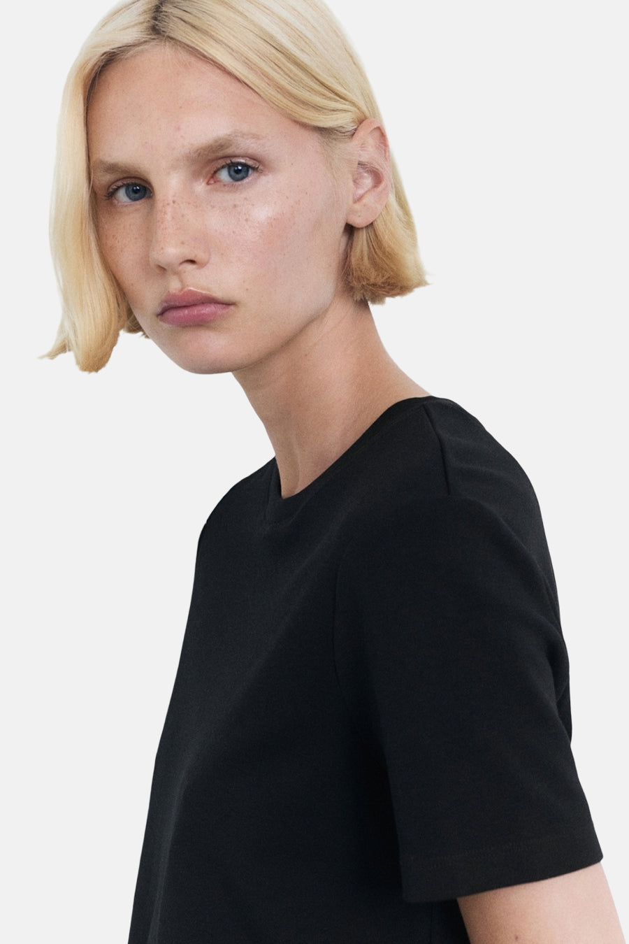 T-shirt met korte mouwen - zwart - MANGO