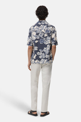 Hemd met korte mouwen - blauw - MANGO