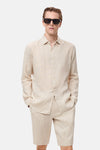 Hemd (lange mouwen) Beige - MANGO