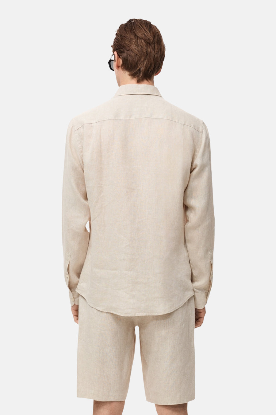 Hemd met lange mouwen - beige - MANGO