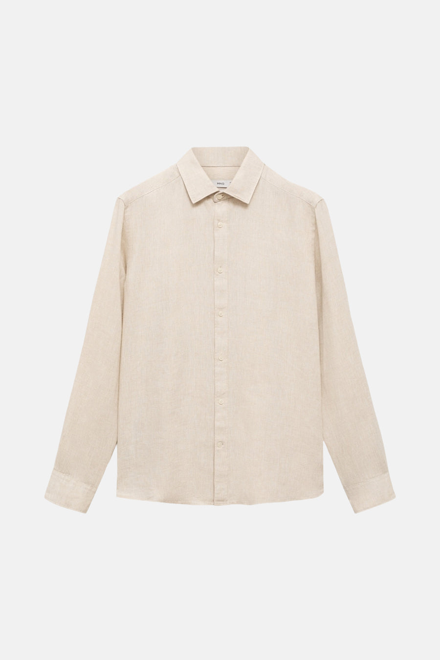 Hemd met lange mouwen - beige - MANGO