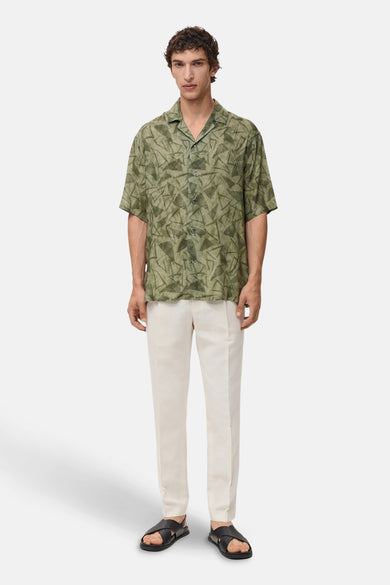 Chemise (manches courtes) Vert - MANGO