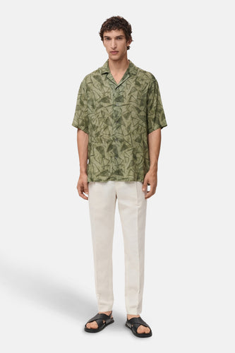 Hemd met korte mouwen - groen - MANGO