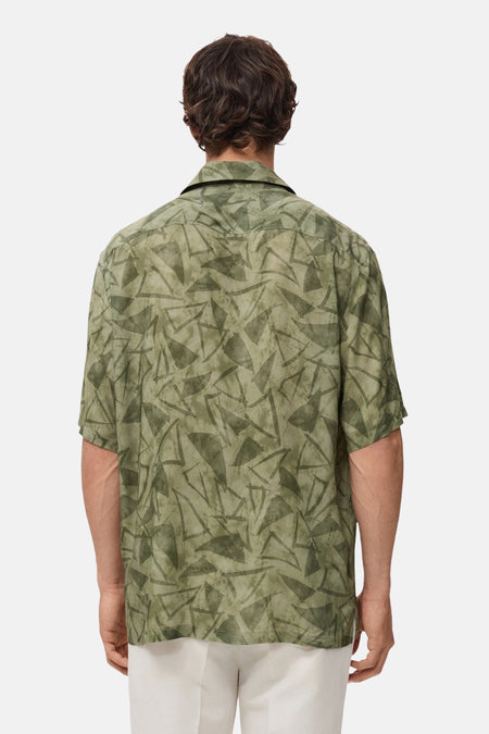 Chemise (manches courtes) Vert - MANGO
