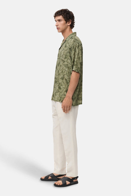 Chemise (manches courtes) Vert - MANGO
