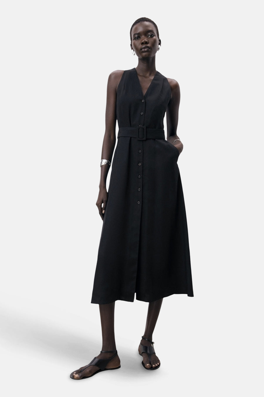 Kleedje - zwart - MANGO