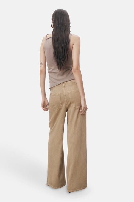 Colored jeans - beige