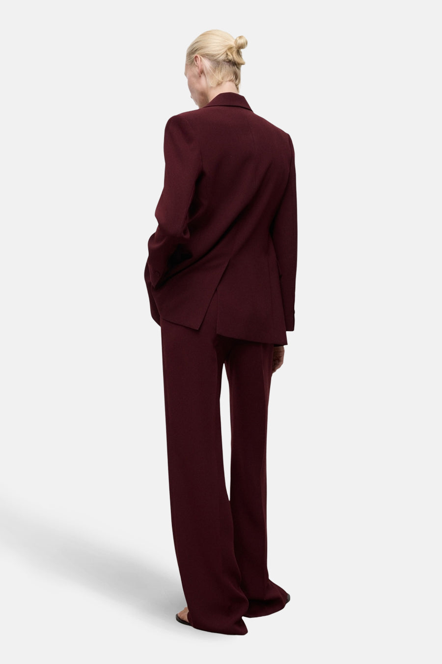 Kostuumbroek - bordeaux - MANGO