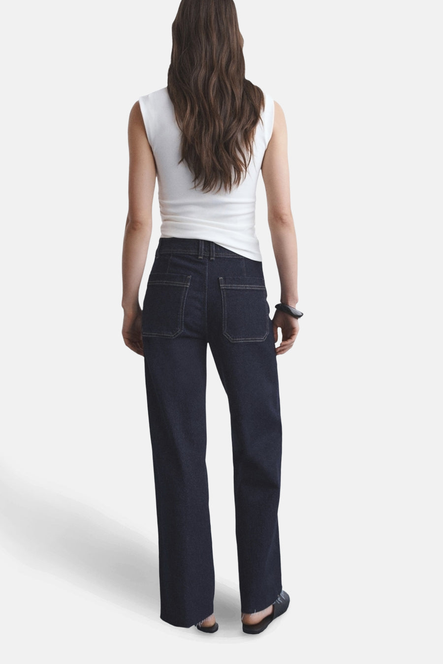 CATHERIN - dark blue denim - MANGO