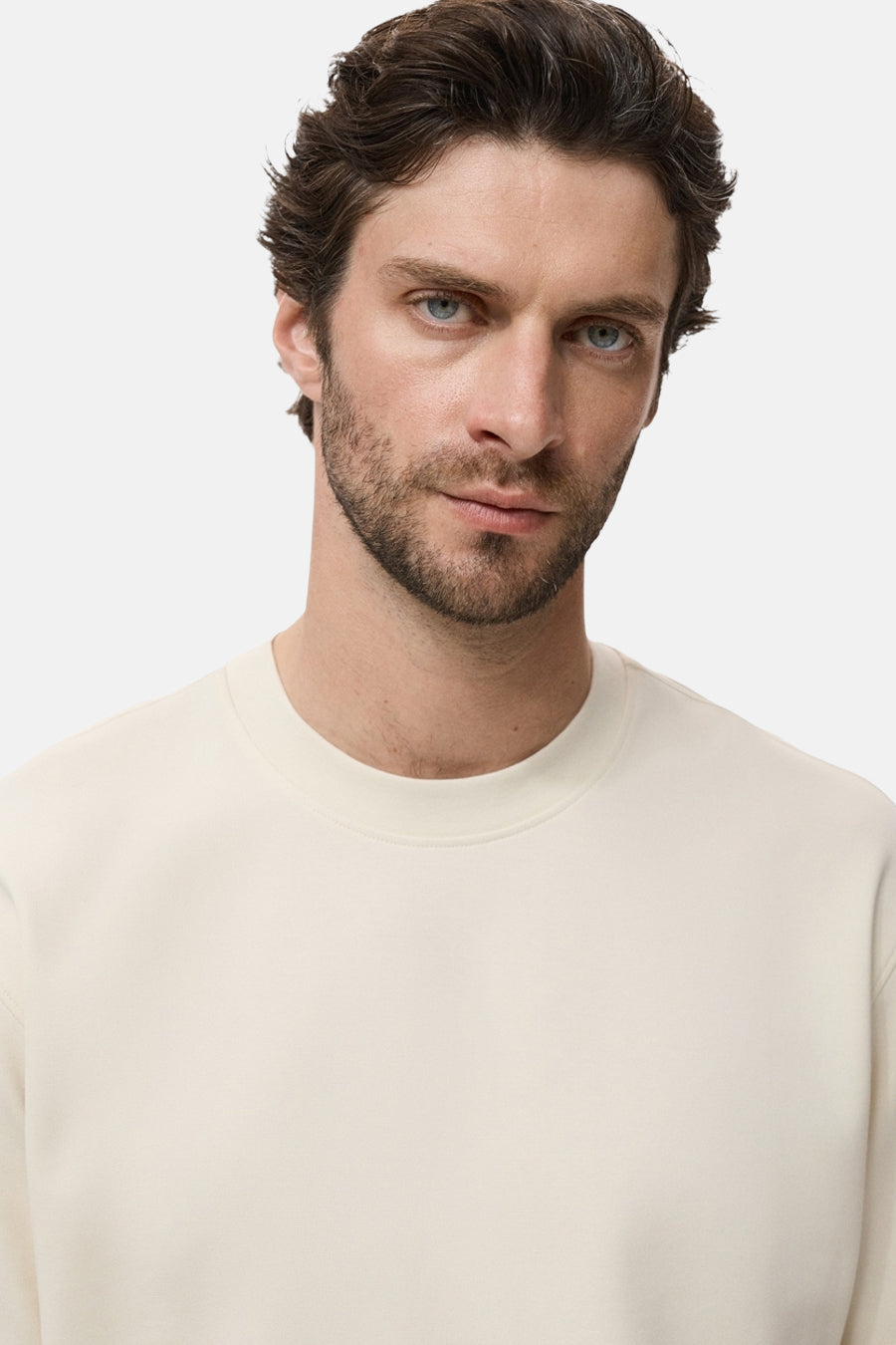 T-shirt à manches courtes - beige - MANGO