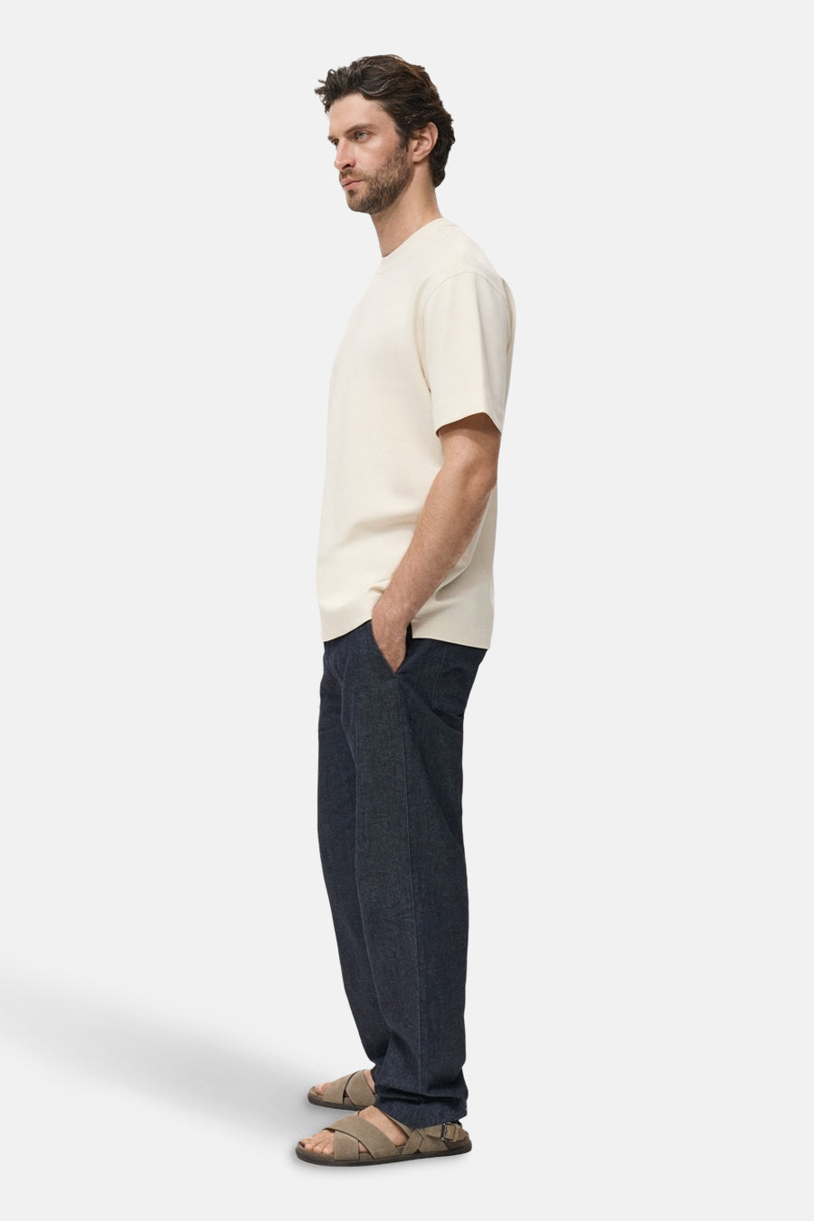 T-shirt à manches courtes - beige - MANGO