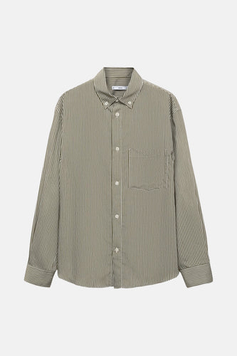 Hemd met lange mouwen - Kaki - MANGO