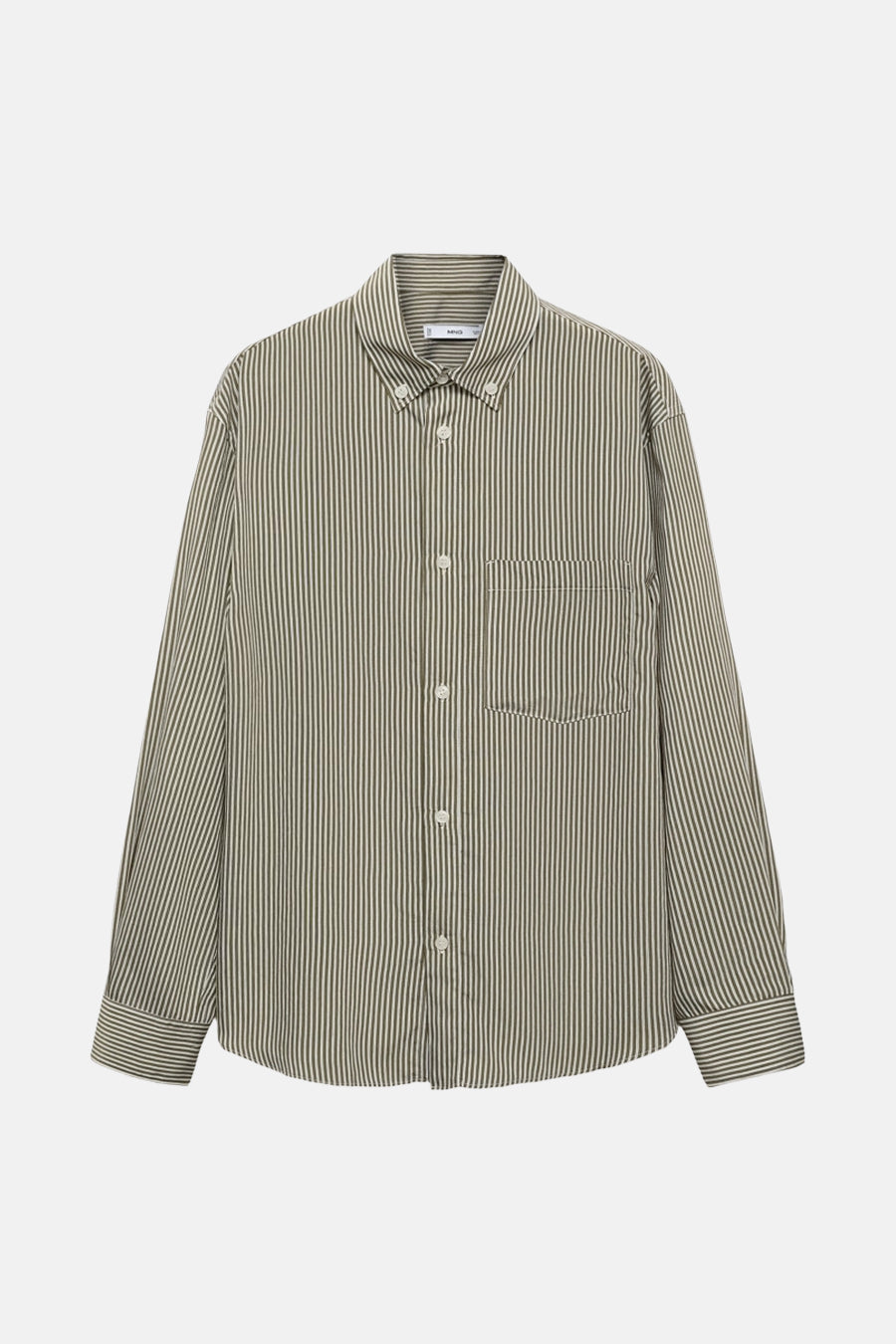 Hemd met lange mouwen - Kaki - MANGO