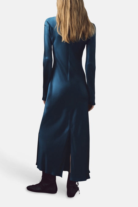 Kleedje met korte mouwen - blauw