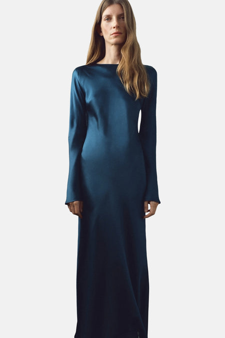 Kleedje met korte mouwen - blauw