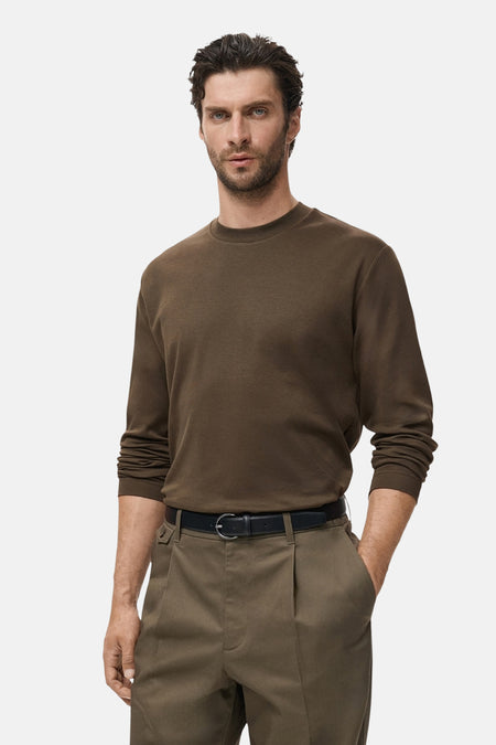 T-shirt met lange mouwen - khaki