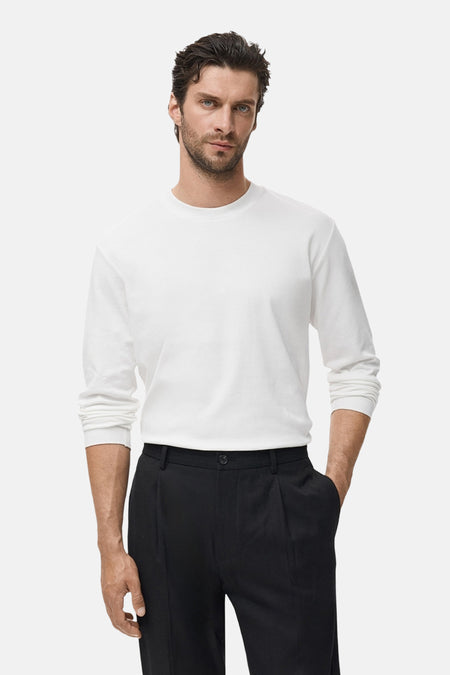 T-shirt met lange mouwen - wit