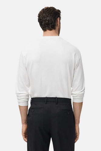 T-shirt met lange mouwen - wit - MANGO - 5